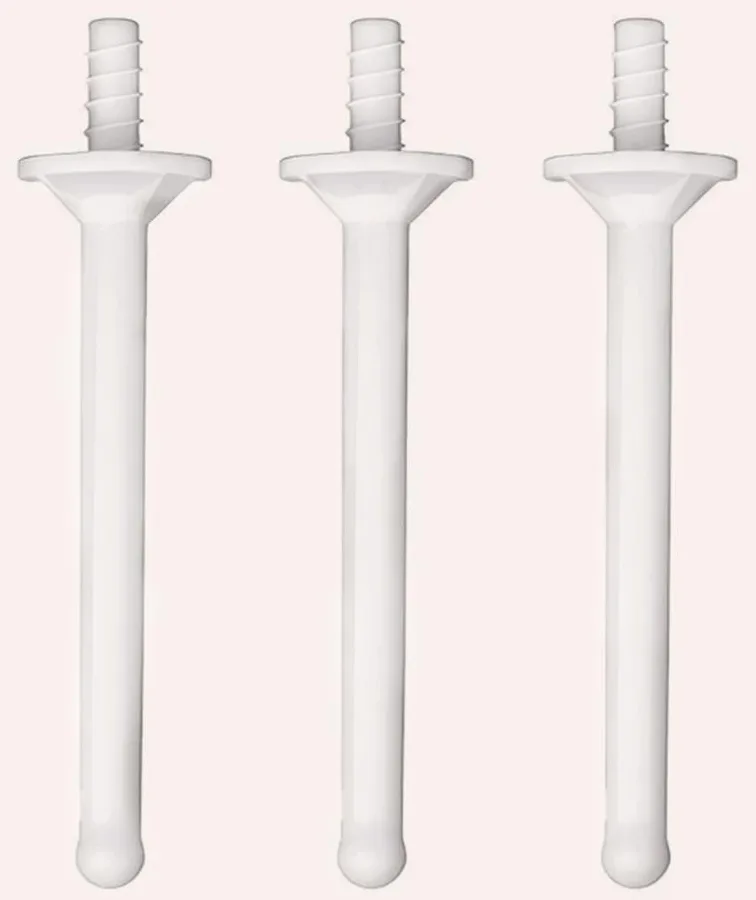 White PP wax applicator sticks
