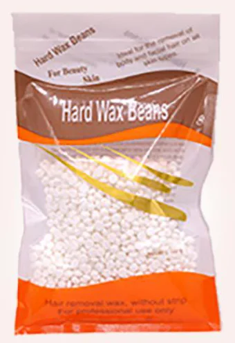 Cream hard wax beans 100 gram retail bag
